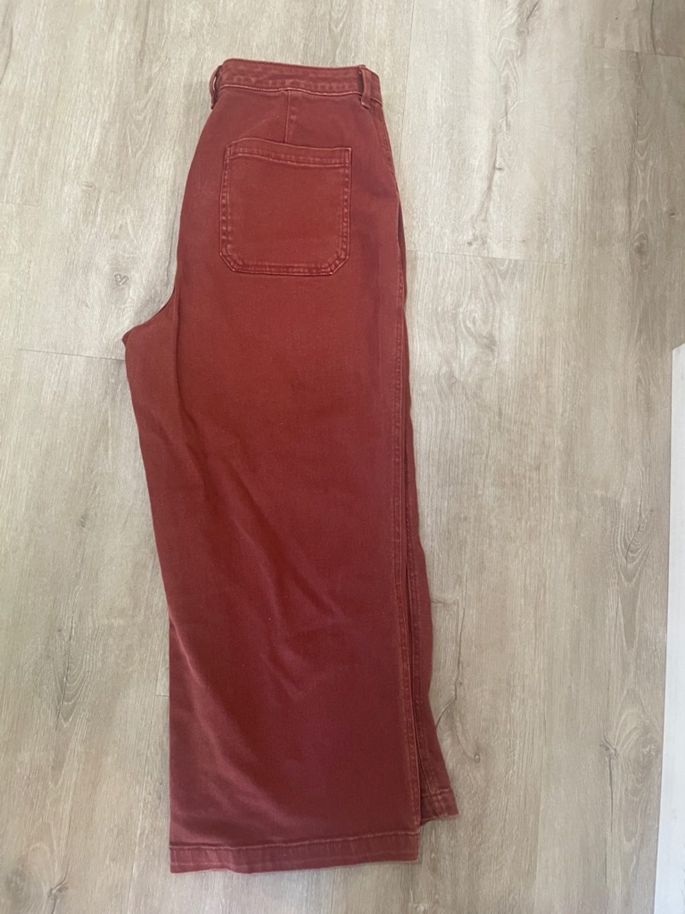 Universal Thread Wide Leg Pants in Rust Red 18 - Picture 6 of 8